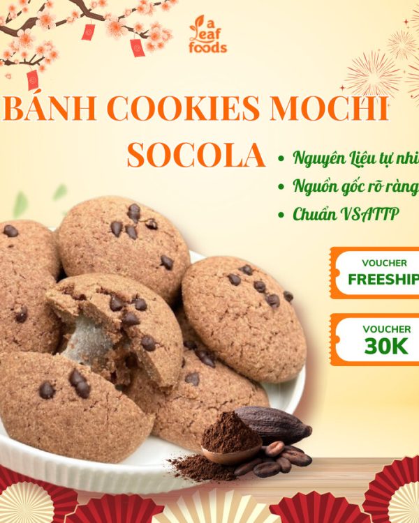 Bánh Quy Cookie Mochi Chocolate Ít Đường 250g